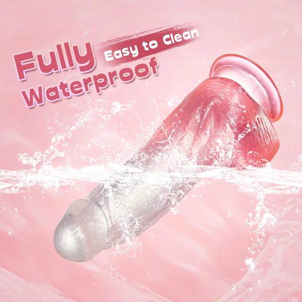 Crystal Jelly Silicone Lifelike Dildo